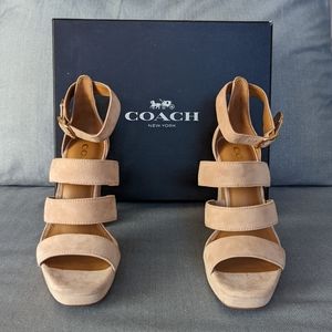 NWT Coach Suede Heels